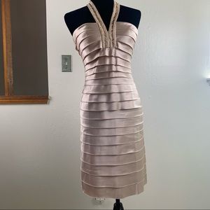 BCBGMaxAzria - Eve Halter Cocktail Dress